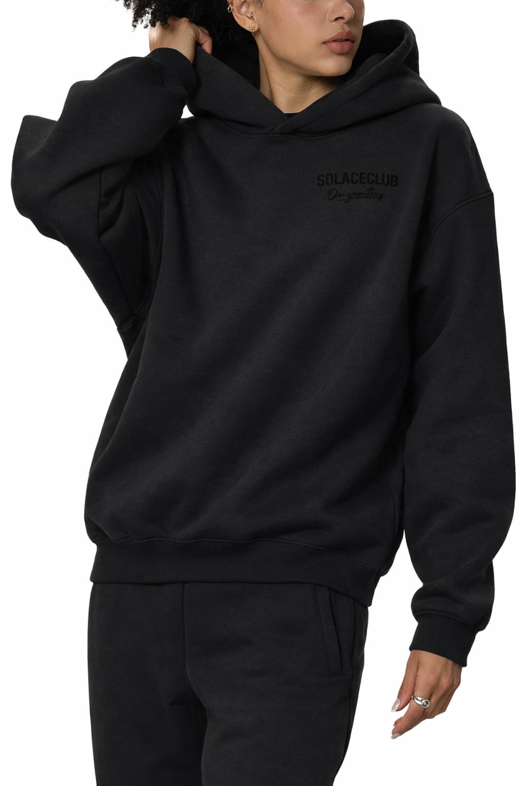 SolaceClub Fleeced Boxy Hoodie